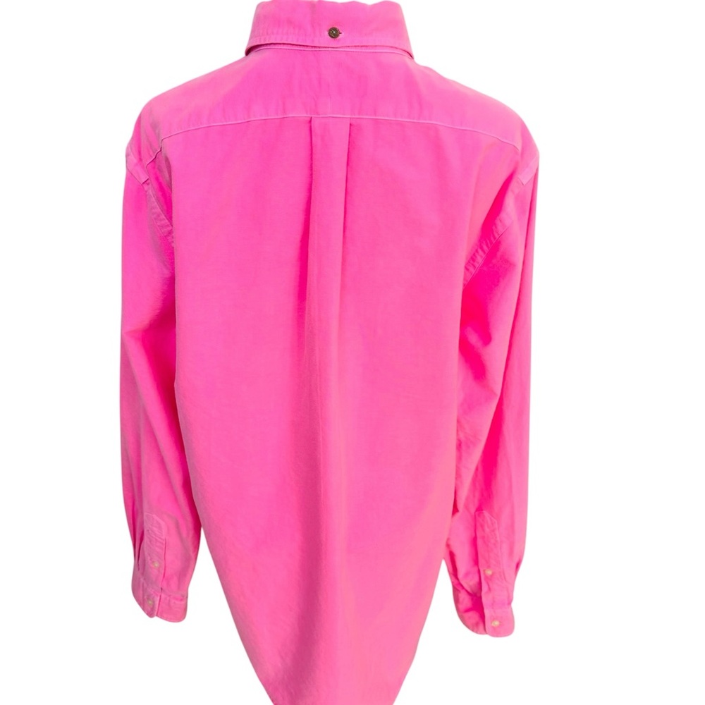 Polo Ralph Lauren Men’s Pink Button Down Oxford Shirt Size Large L 100% Cotton - Picture 7 of 10
